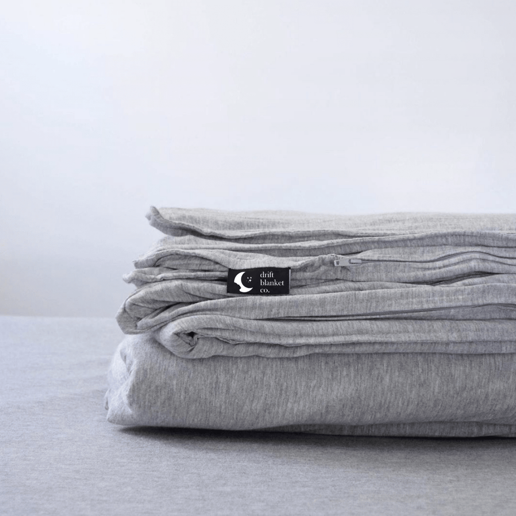 Drift Blanket Co. Grey Adult Weighted Blanket designed for Australians, hot sleepers, anxiety, sleep, relaxation, stress (Weighted Blanket Made in Australia)  