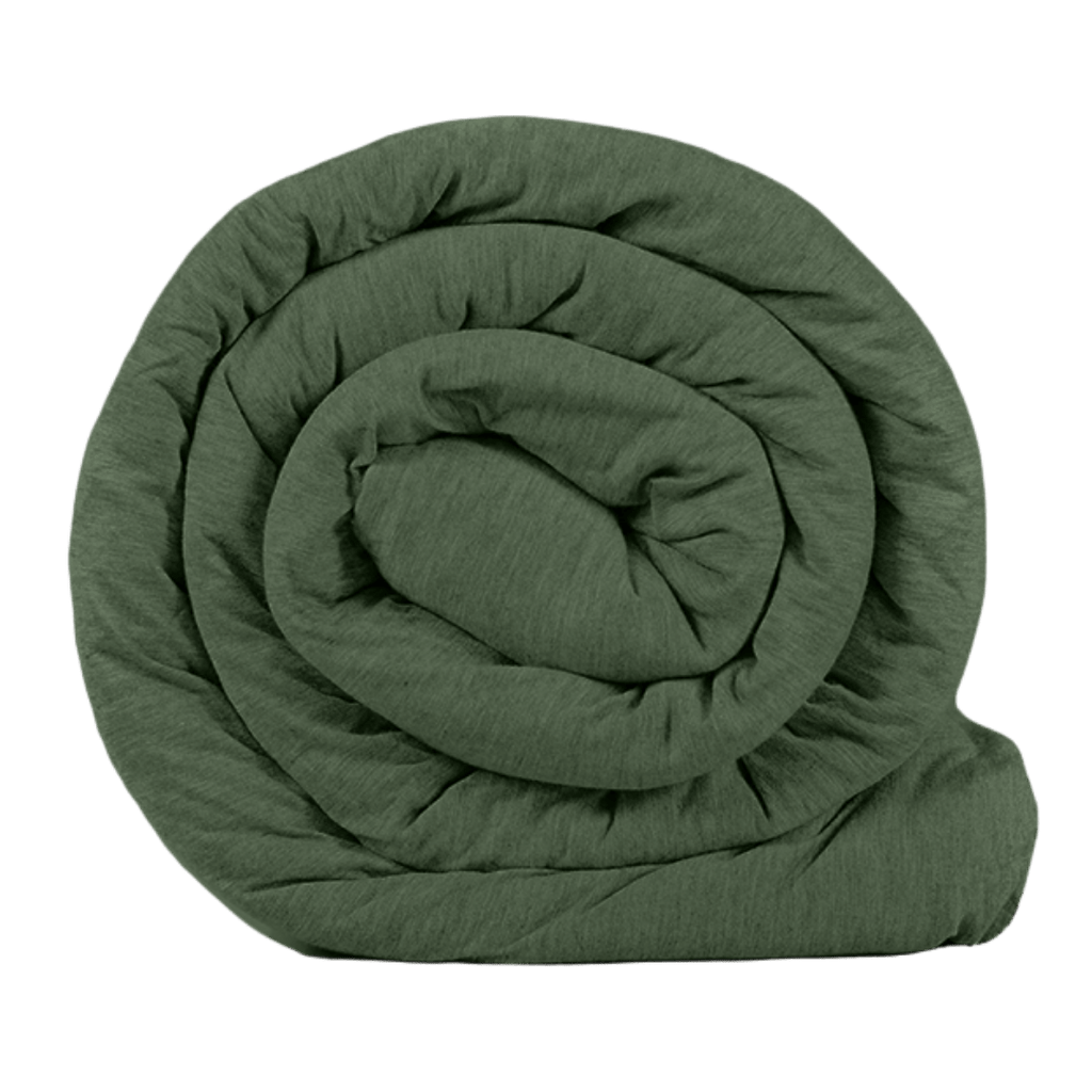 Drift Blanket Co. Green Natural Weighted Blanket Eucalyptus colour Made in Australia for anxiety, sleep, relaxation, hot sleepers, stress, Adult Weighted Blanket